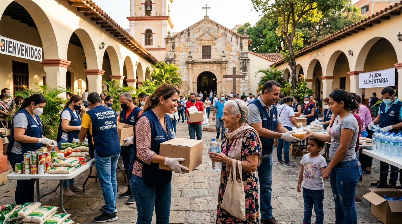 Community Food and Water Distribution in Caracas, Venezuela